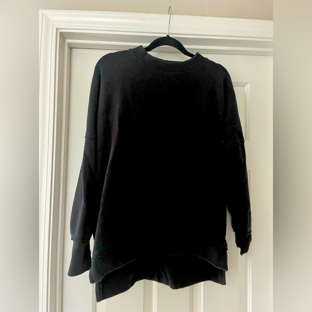 Aerie The Happiest Textured Oversized Crew Sweatshirt (M)
